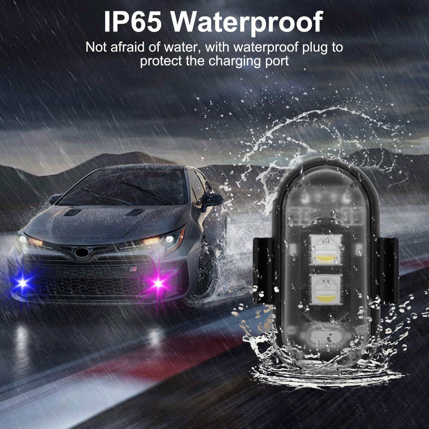 🔦 Wireless LED Strobe Lights with Remote Control