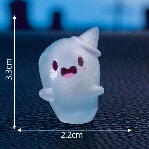 👻 Glow-in-the-Dark Mini Halloween Ghost Figurines