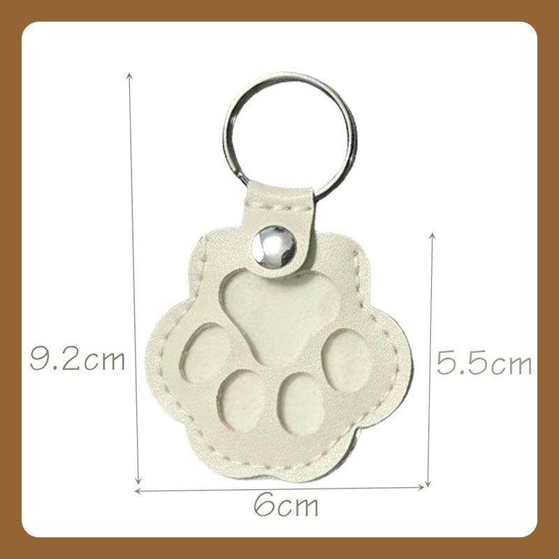 🔥🐾 Memory Paw Leather Keychain