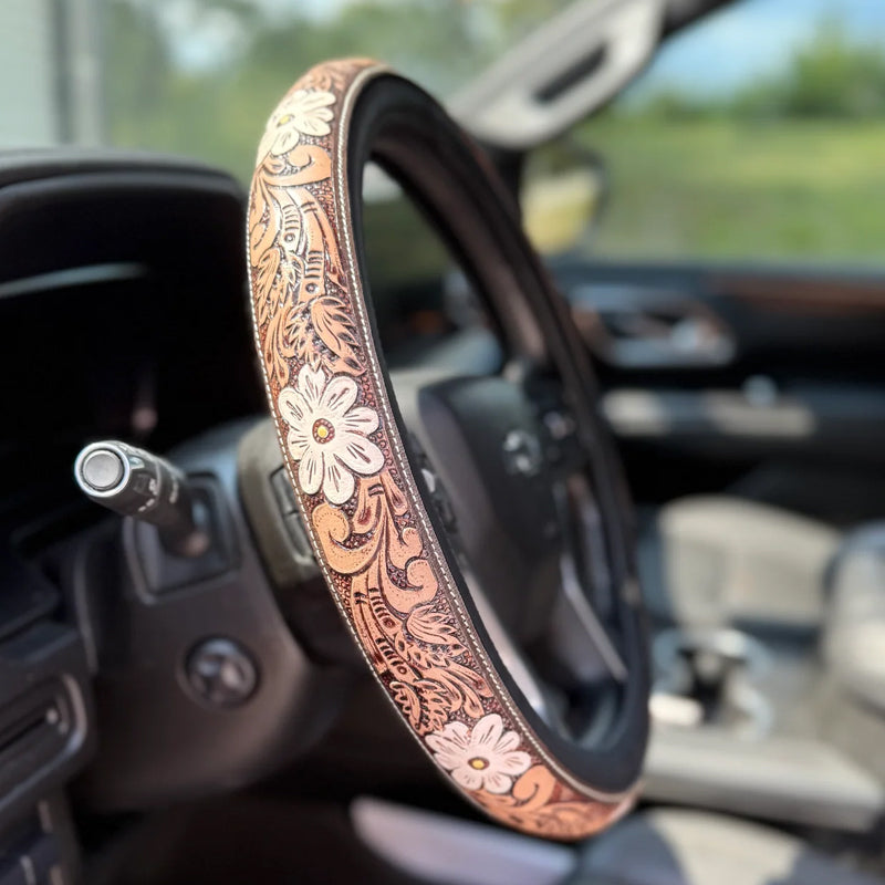 🎯 Buy 2 Only 29.99🎯Retro Western Cowboy Car Universal Steering Wheel Cover