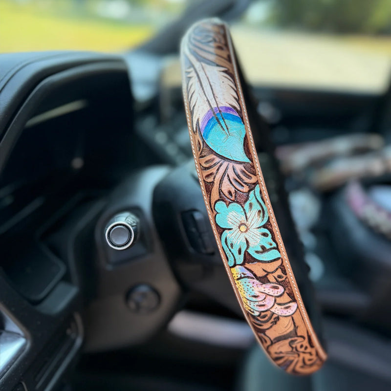 🎯 Buy 2 Only 29.99🎯Retro Western Cowboy Car Universal Steering Wheel Cover