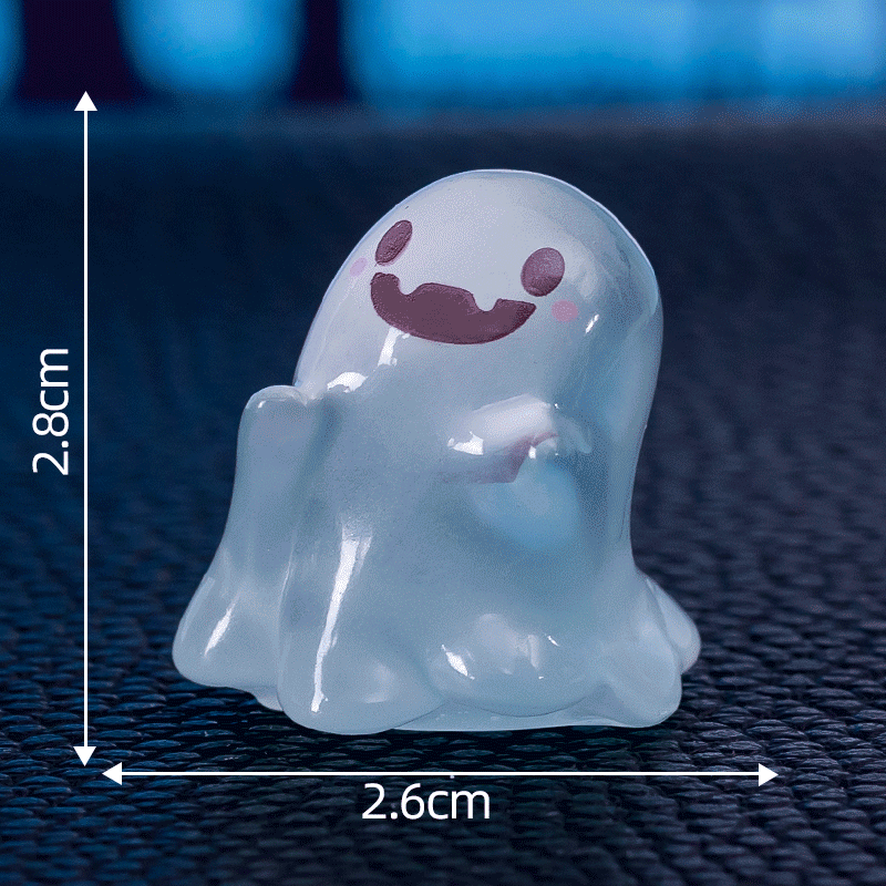 👻 Glow-in-the-Dark Mini Halloween Ghost Figurines