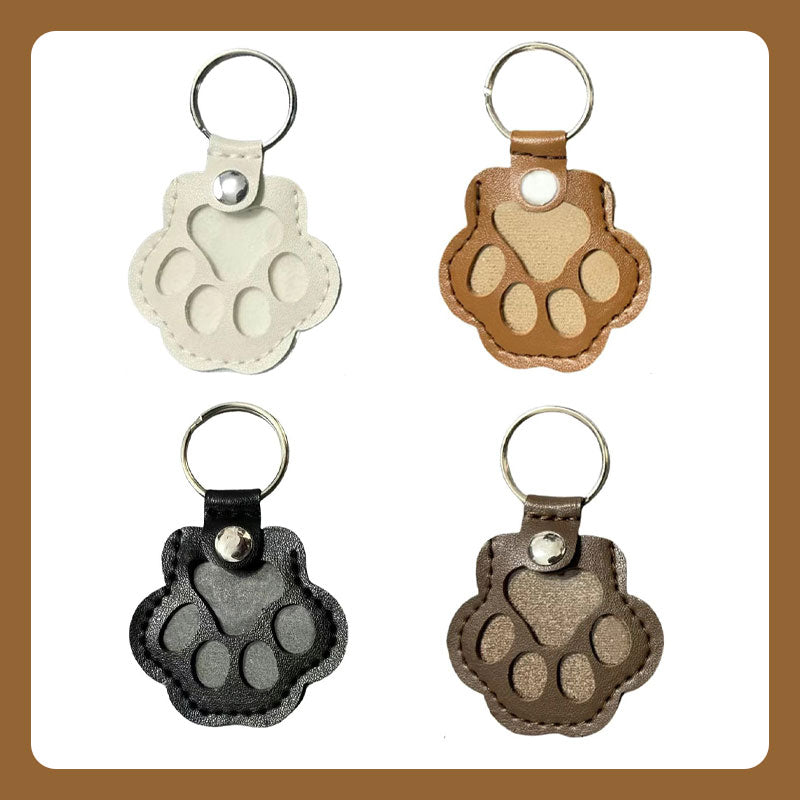 🔥🐾 Memory Paw Leather Keychain