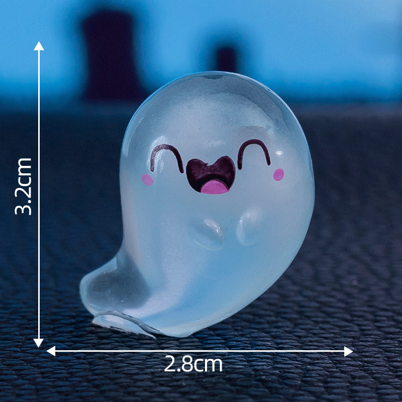 👻 Glow-in-the-Dark Mini Halloween Ghost Figurines