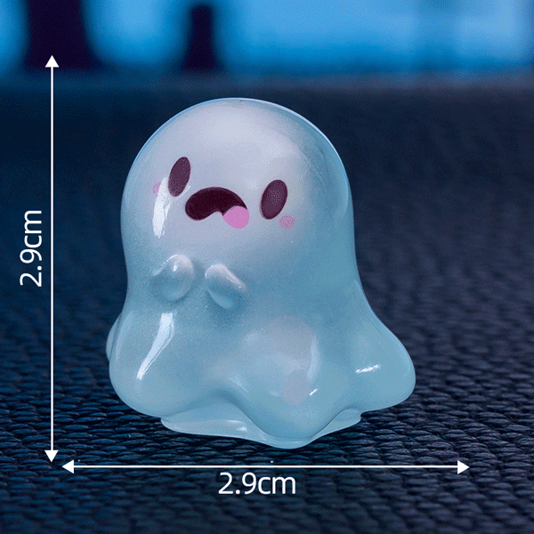 👻 Glow-in-the-Dark Mini Halloween Ghost Figurines