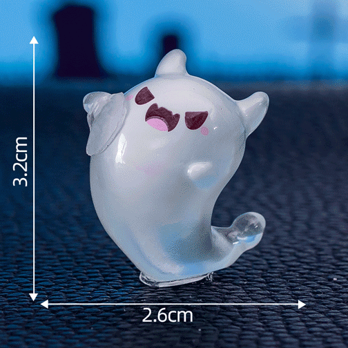 👻 Glow-in-the-Dark Mini Halloween Ghost Figurines