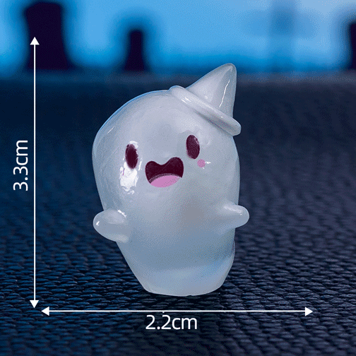 👻 Glow-in-the-Dark Mini Halloween Ghost Figurines