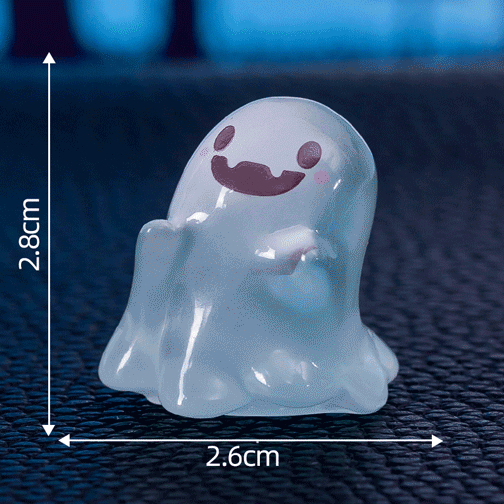 👻 Glow-in-the-Dark Mini Halloween Ghost Figurines
