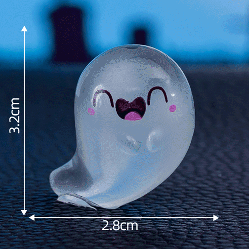 👻 Glow-in-the-Dark Mini Halloween Ghost Figurines