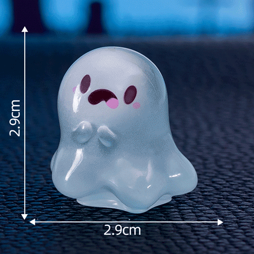 👻 Glow-in-the-Dark Mini Halloween Ghost Figurines