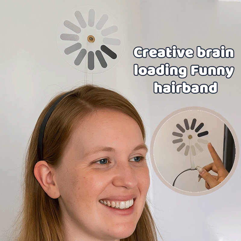 Creative brain loading Funny hairband