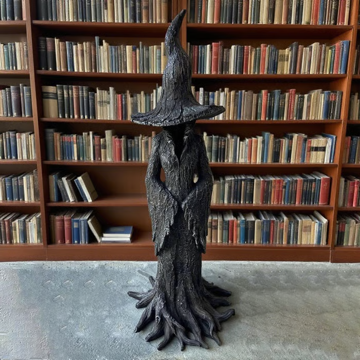 🔥LAST DAY 49% OFF🧙♀️💫Hand-Painted Enchanting Witch Statue: The Guardian of Your Home (✨Same as in the video)