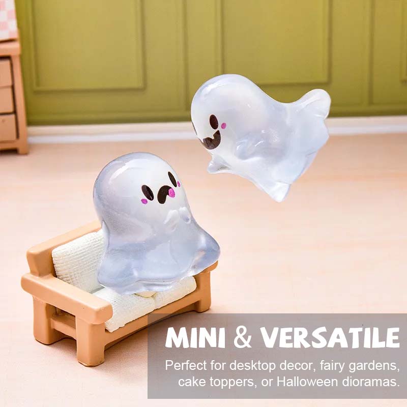 👻 Glow-in-the-Dark Mini Halloween Ghost Figurines