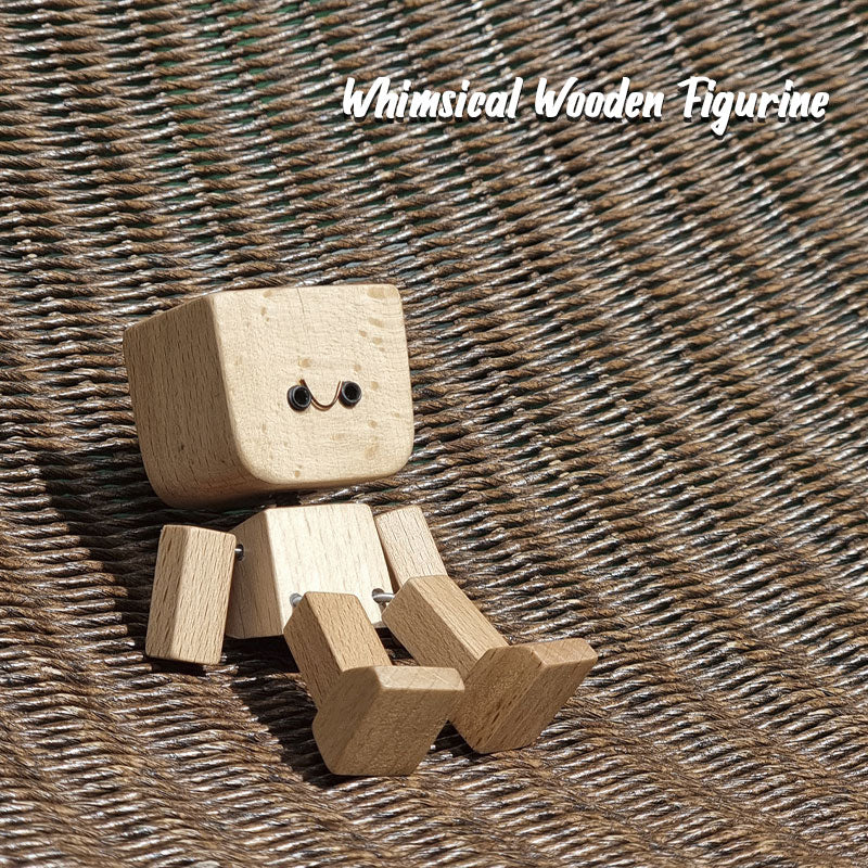 ⏰Limited stock!🔥Shaking Wooden Man Figurine