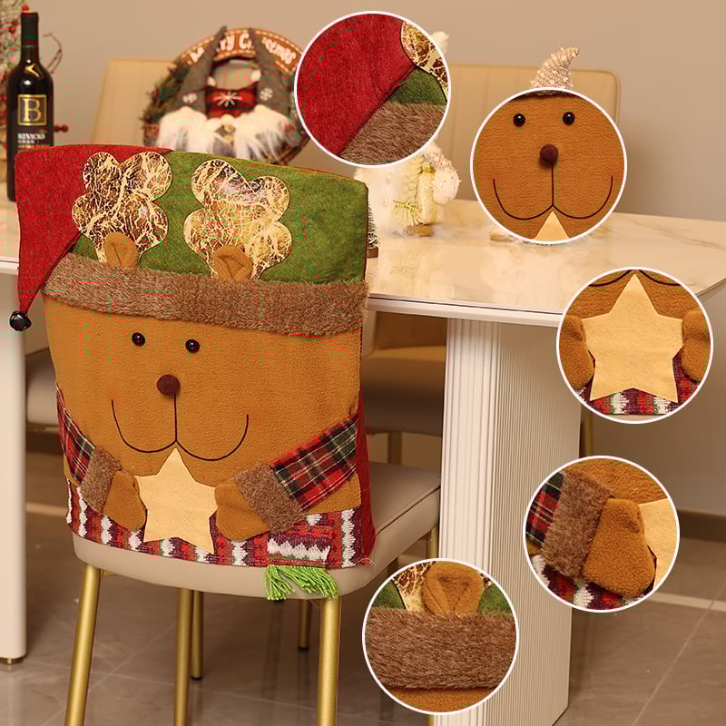 🎁2025 Hot Sale🎅Christmas-themed Dining Chair Covers🎄