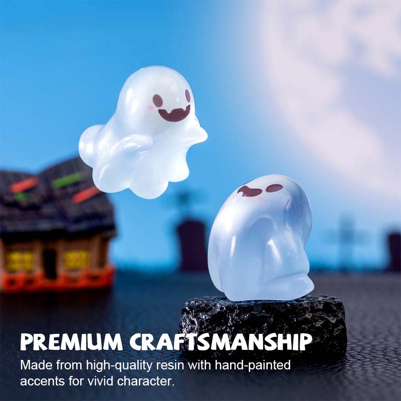 👻 Glow-in-the-Dark Mini Halloween Ghost Figurines