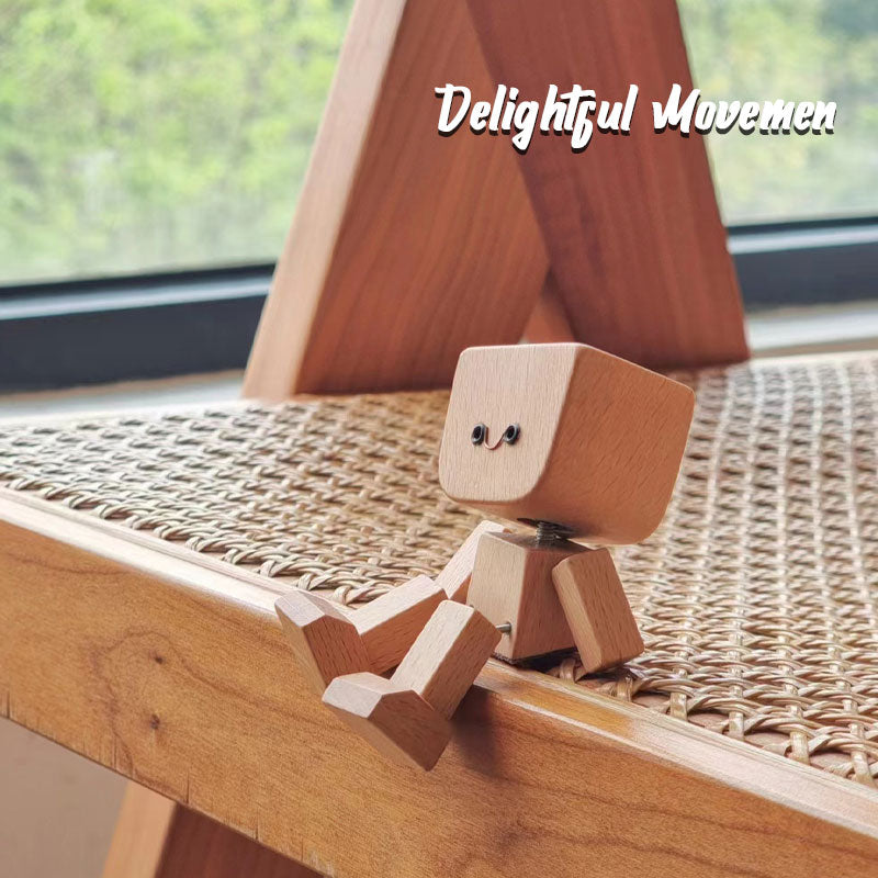 ⏰Limited stock!🔥Shaking Wooden Man Figurine
