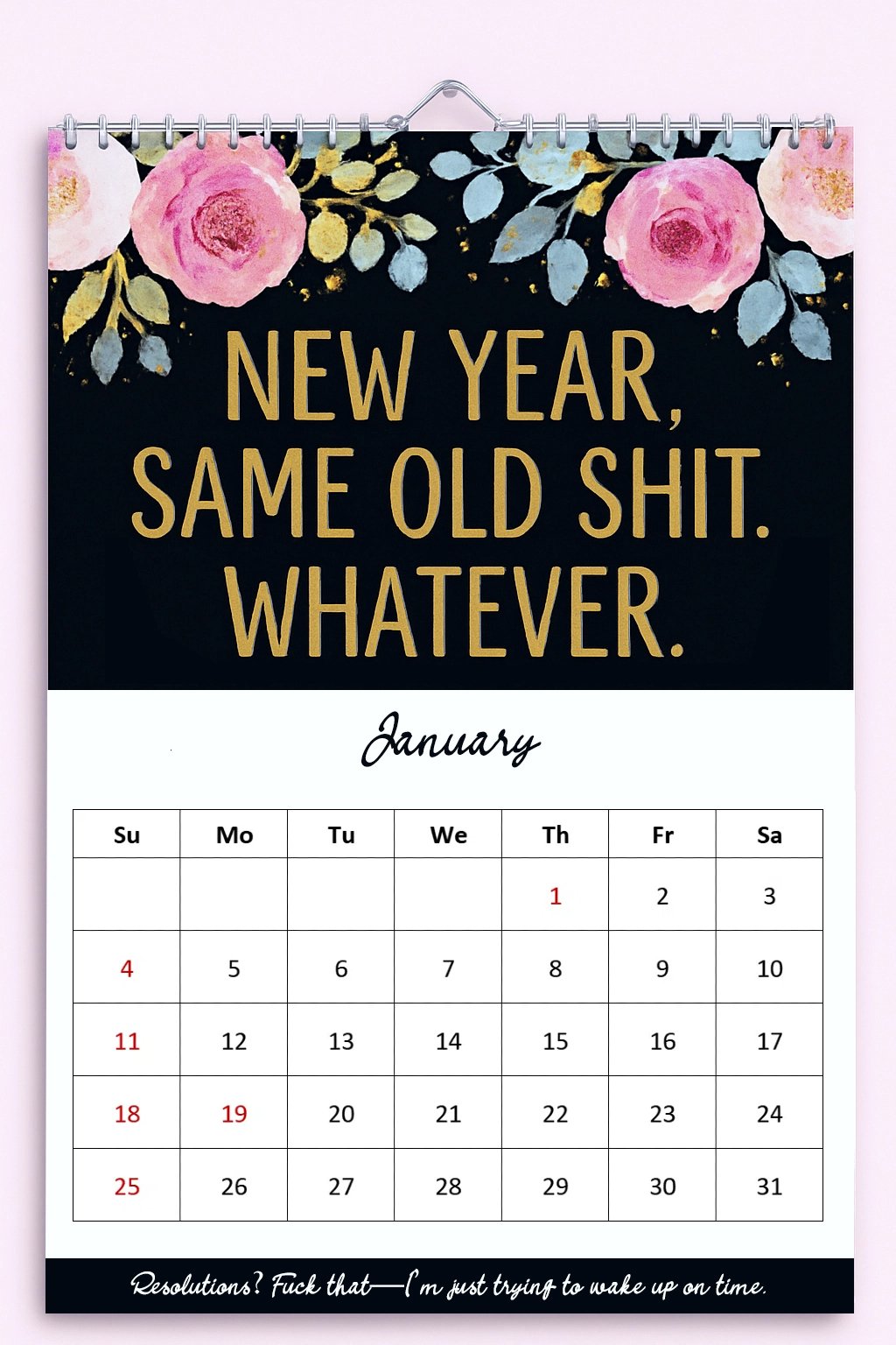 🔥LAST DAY 49% OFF💕Fuck It Again – 2026 Calendar For Women Who’ve Had Enough