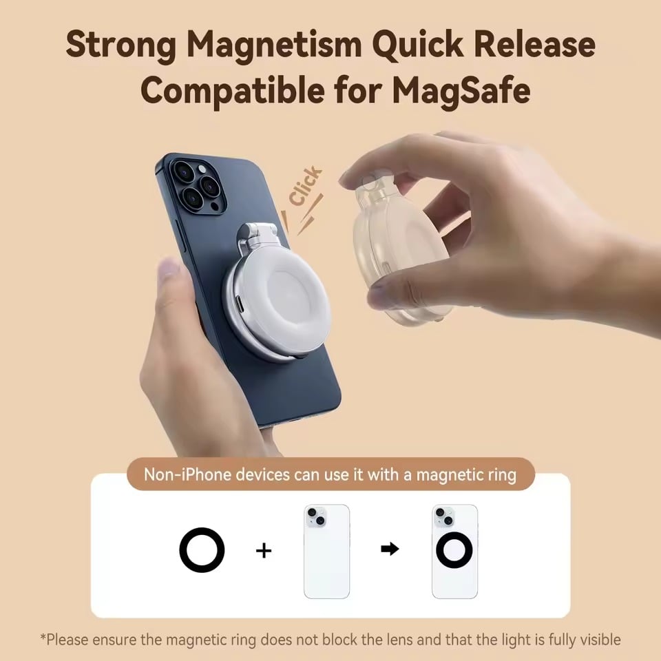 💥 SALE 30% OFF-3-in-1 Magnetic Beauty Selfie Light for Phones
