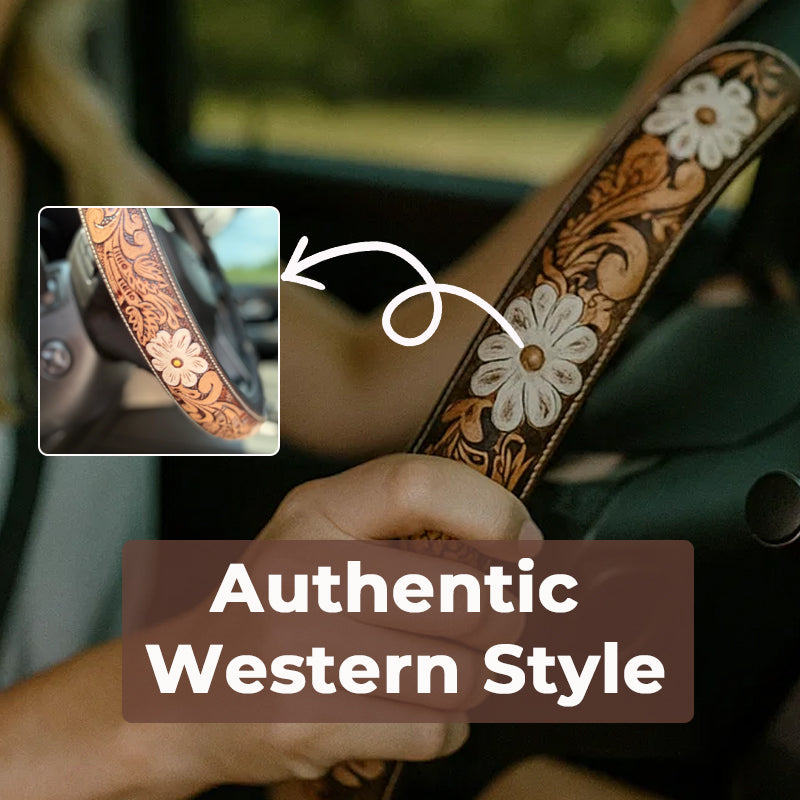 🎯 Buy 2 Only 29.99🎯Retro Western Cowboy Car Universal Steering Wheel Cover