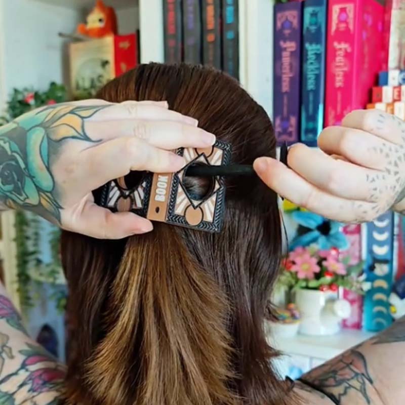 📚Book lover hairpin: A Touch of Creativity in Every Strand!