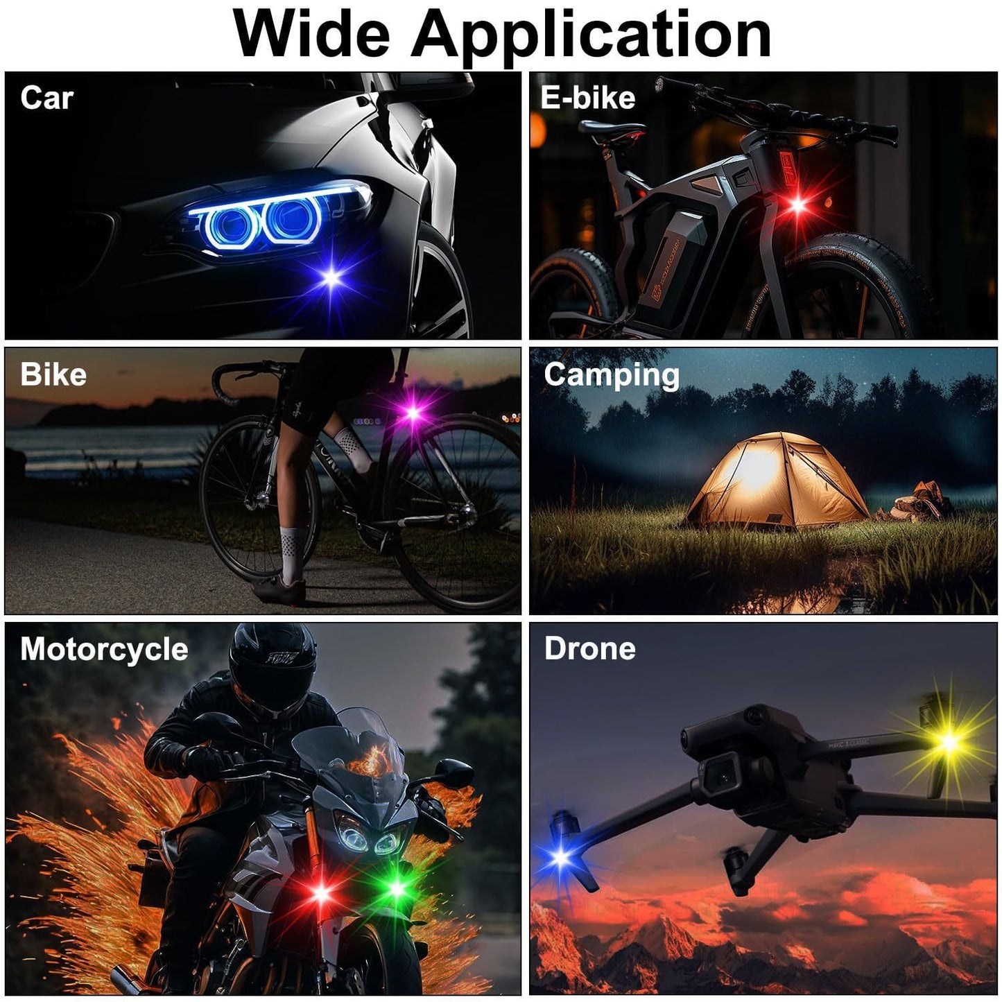 🔦 Wireless LED Strobe Lights with Remote Control