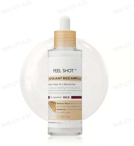 🌿Peel Shot Glow Rice Ampoule Duo - Serums for Brightening, Exfoliating, and Moisturizing🌾