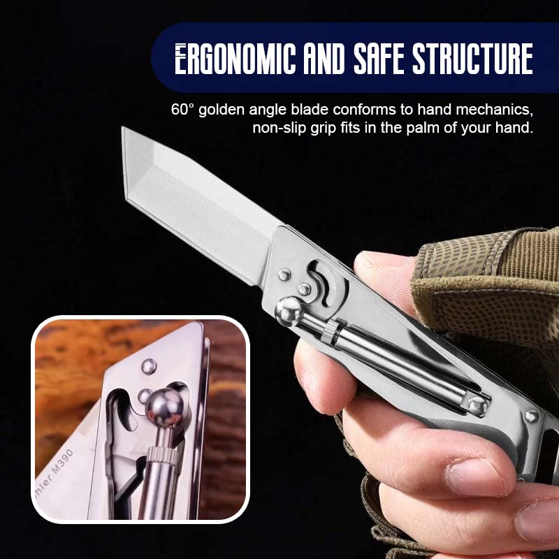 🔥49% OFF🔥Creative Mechanical Hydraulic Rod Modeling Outdoor EDC Folding Knife