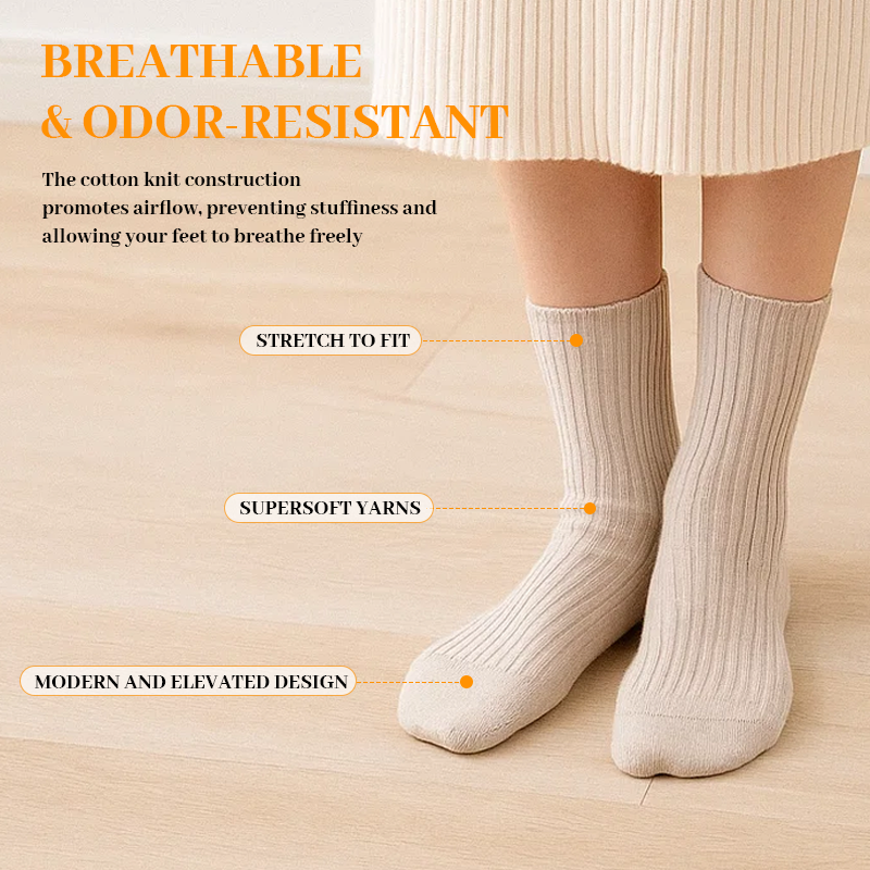 🧦✨ UltraSoft Hanes Crew Socks – 100% Cotton Comfort