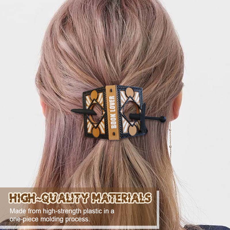 📚Book lover hairpin: A Touch of Creativity in Every Strand!