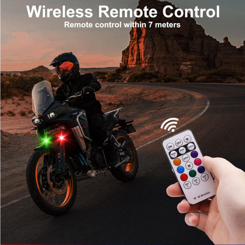 🔦 Wireless LED Strobe Lights with Remote Control