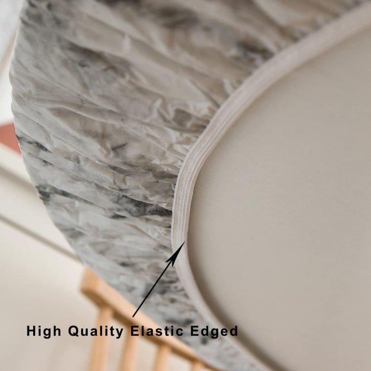 🔥Hot Sale-45% OFF❤️Round Fitted Vinyl Tablecloth with Flannel Backing