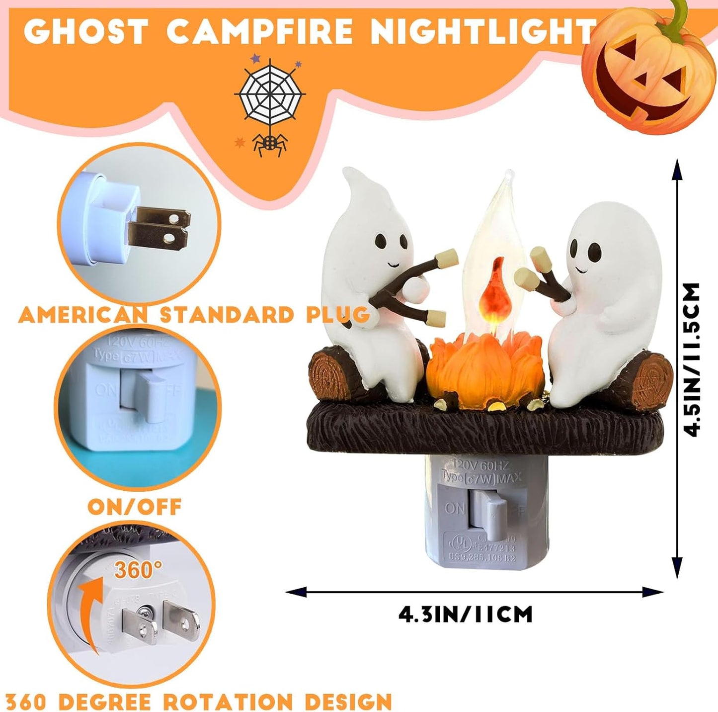 🔥 Hot Seller! Ghost Campfire Nightlight✨