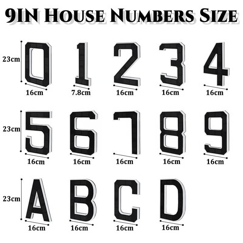🔥Solar Lighted House Numbers for Outside