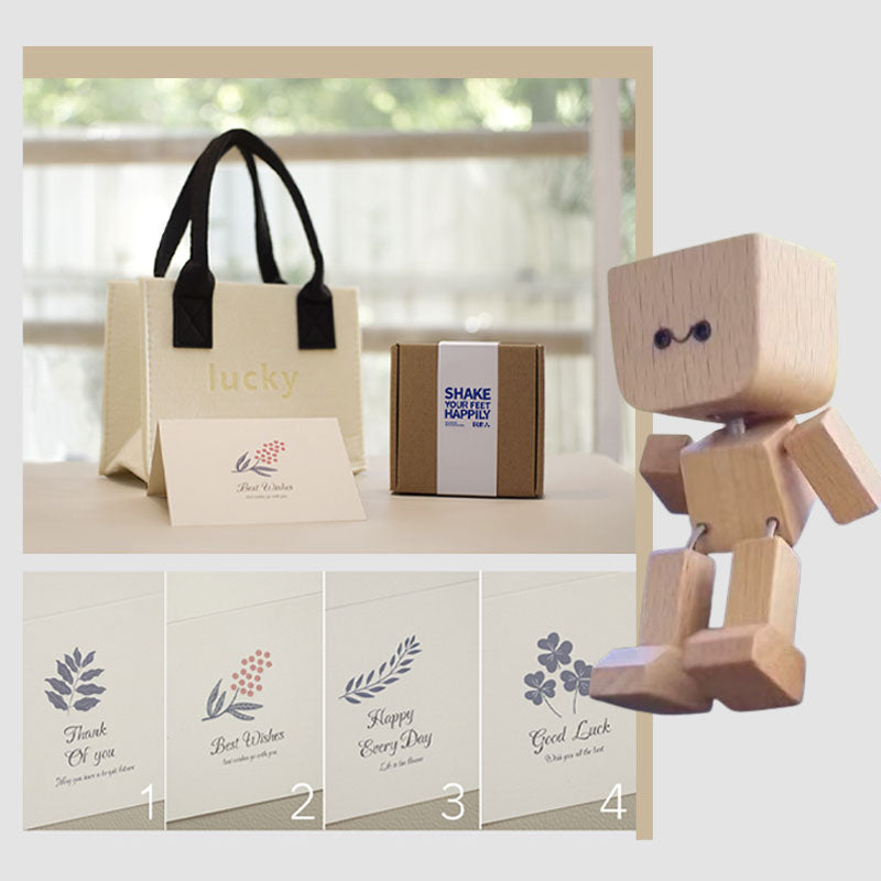 ⏰Limited stock!🔥Shaking Wooden Man Figurine