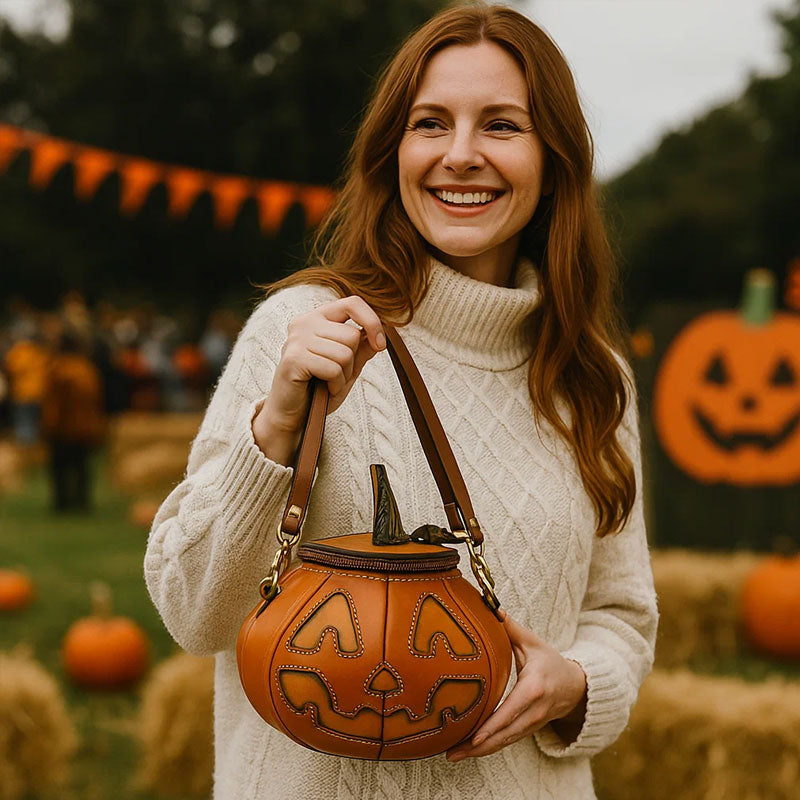 🎃The Artisan Pumpkin Bag — A Little Piece of Halloween Magic 🕸️