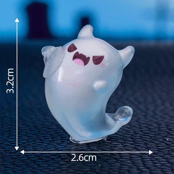 👻 Glow-in-the-Dark Mini Halloween Ghost Figurines