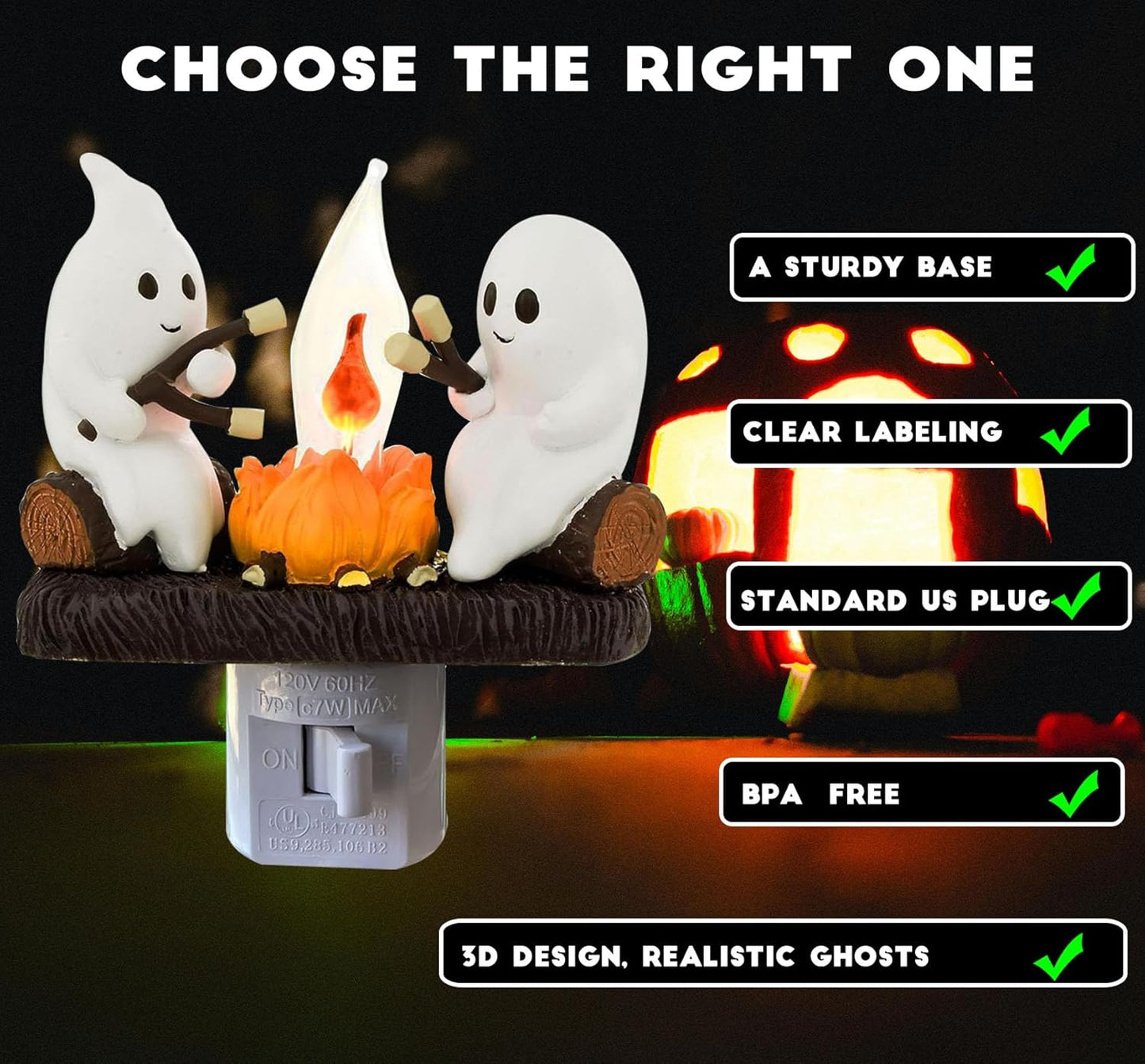 🔥 Hot Seller! Ghost Campfire Nightlight✨