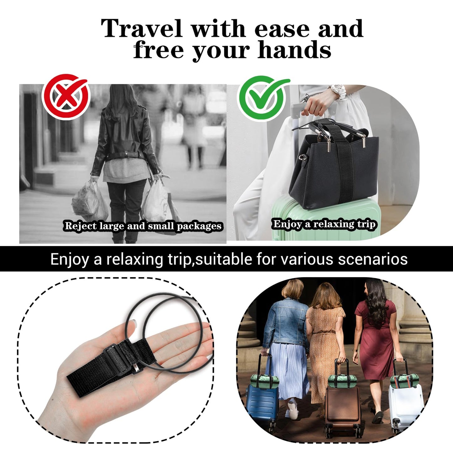 🌈Luggage Straps for Add a Bag Bungees🧳
