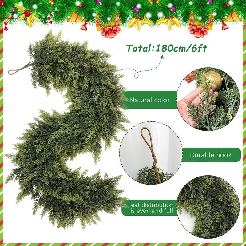 🔥BIG SALE - 49% OFF🌲 Elegant Artificial Cedar Garland