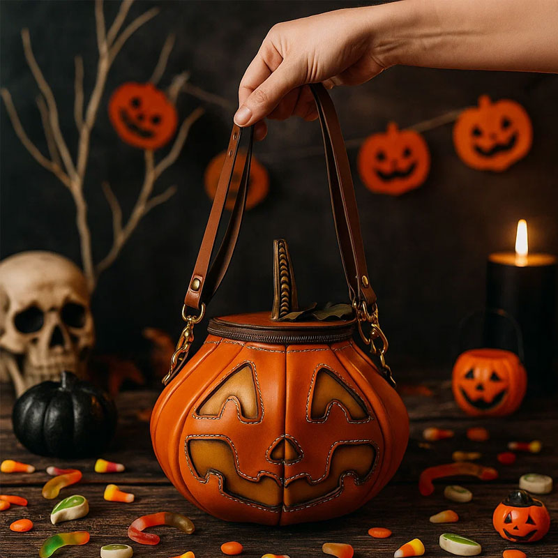 🎃The Artisan Pumpkin Bag — A Little Piece of Halloween Magic 🕸️