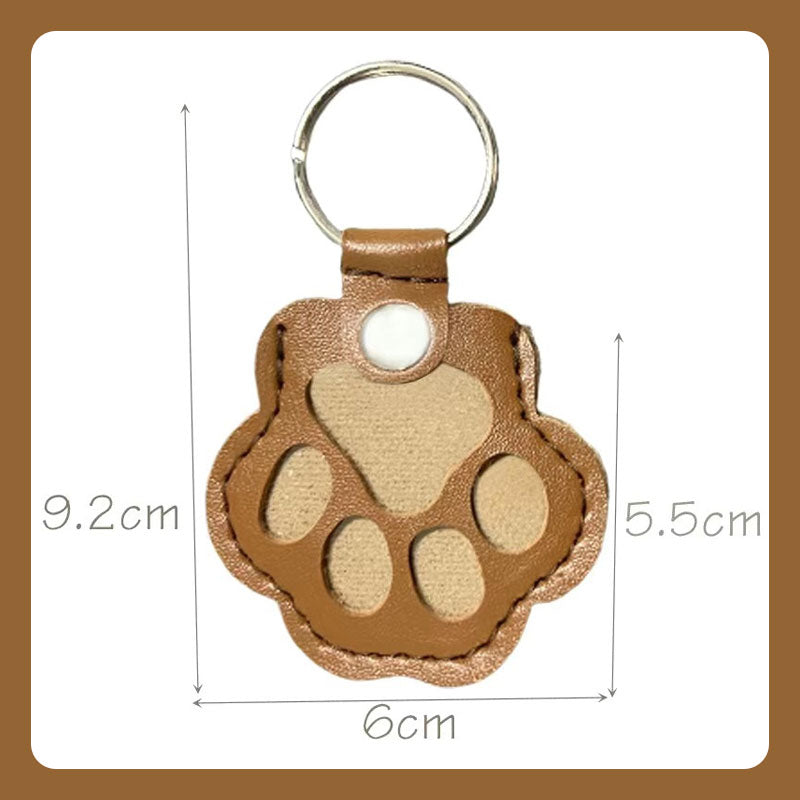 🔥🐾 Memory Paw Leather Keychain