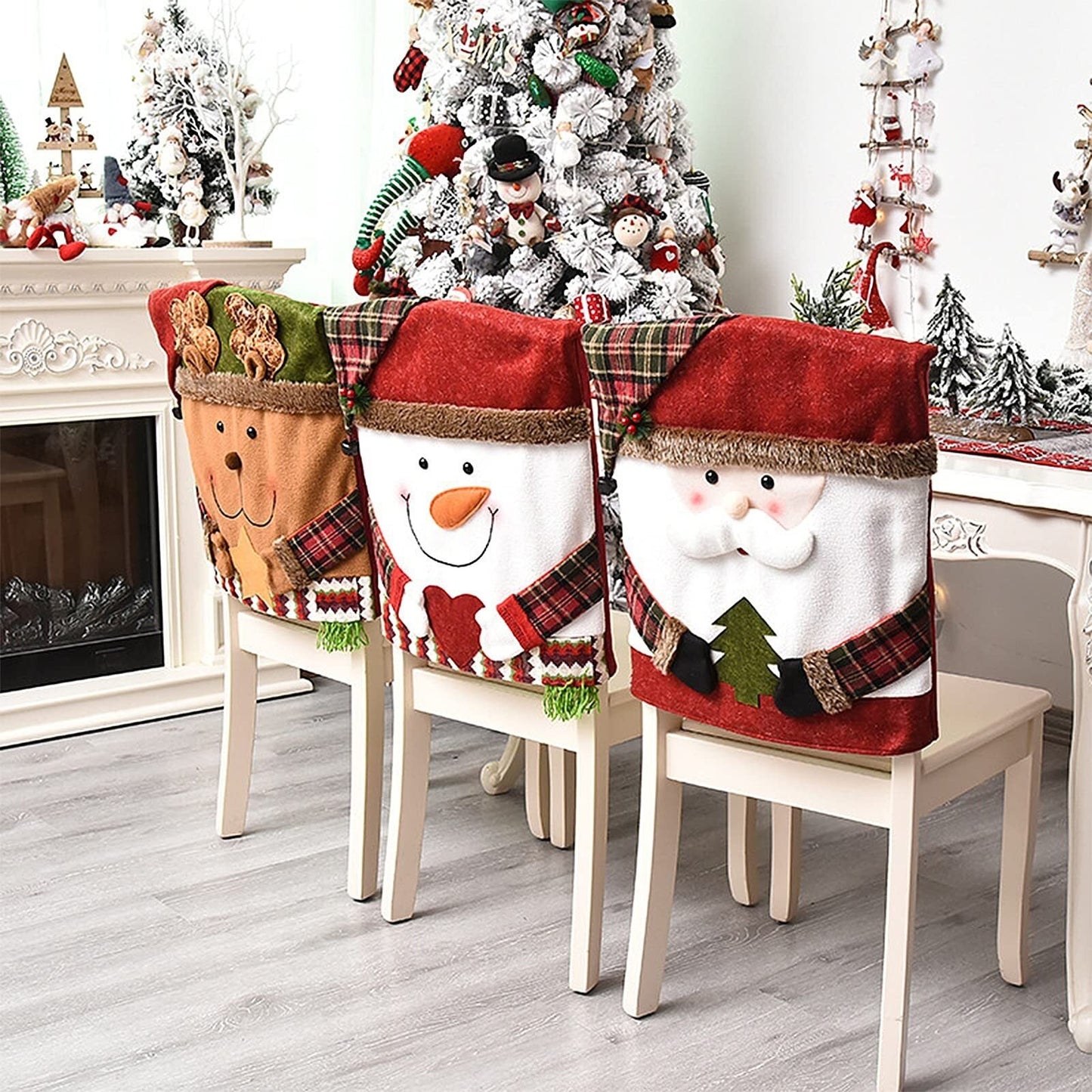 🎁2025 Hot Sale🎅Christmas-themed Dining Chair Covers🎄