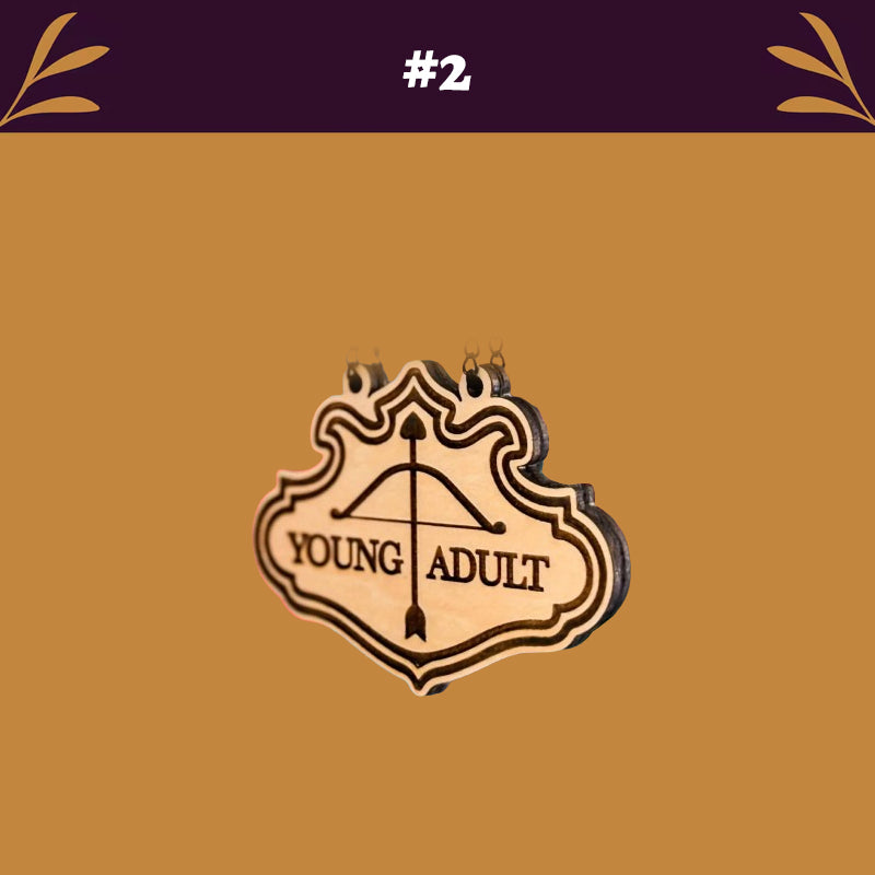 🔥LAST DAY 49% OFF-Book Nook Tavern Signs – Genre Shelf Labels with Hanging Brackets