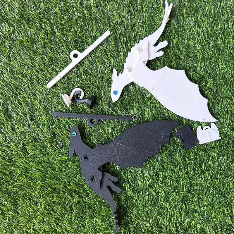 Flying Bat Duo — Hanging Halloween Mobile Set