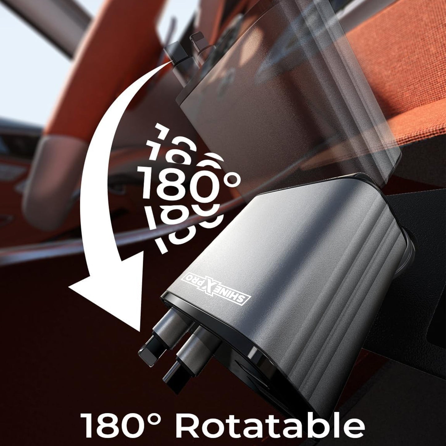 🌟4-in-1 StarLight Retractable Car Charger