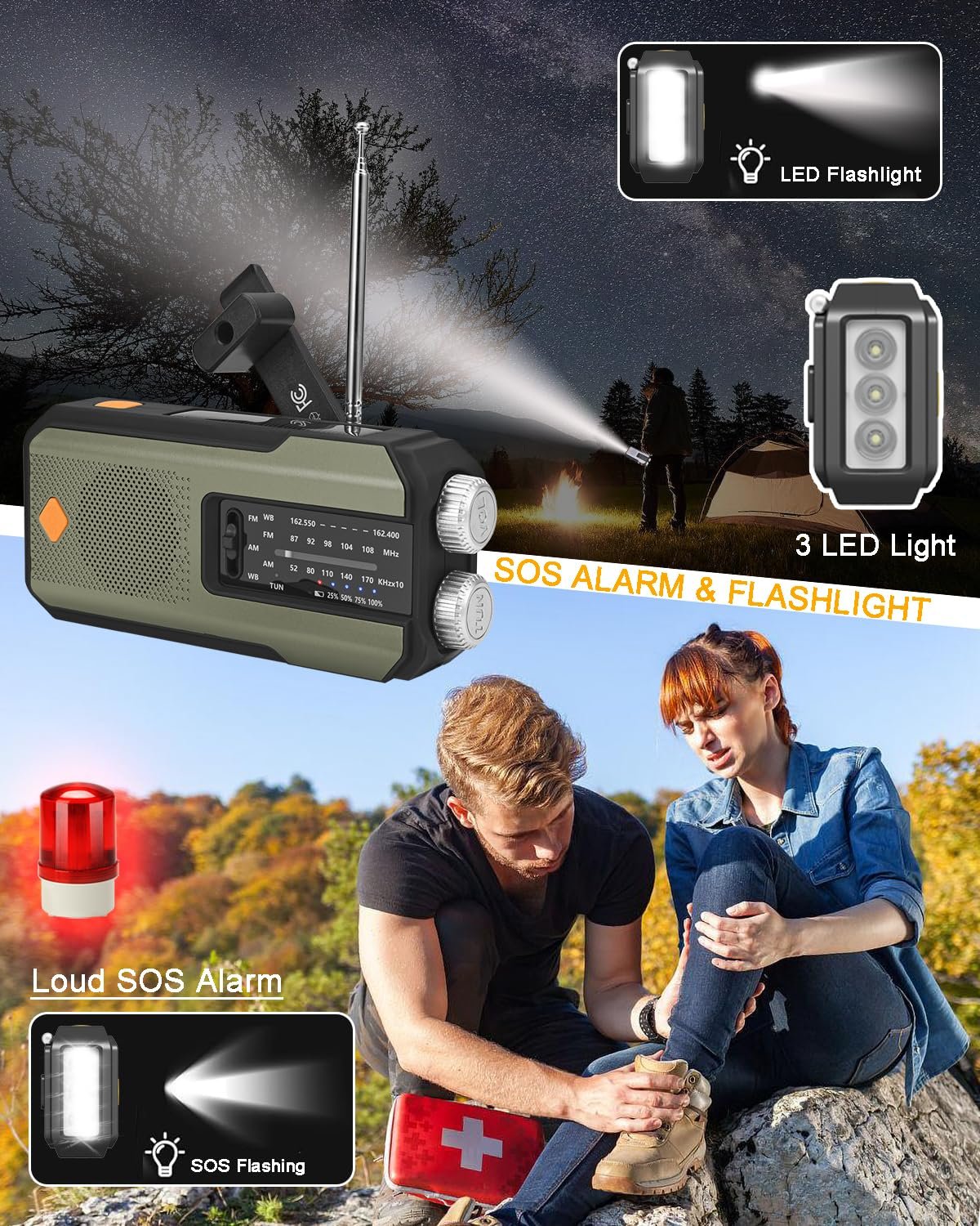 🔥Hot Sale-49% OFF🔥Hand-Crank/Solar Radio