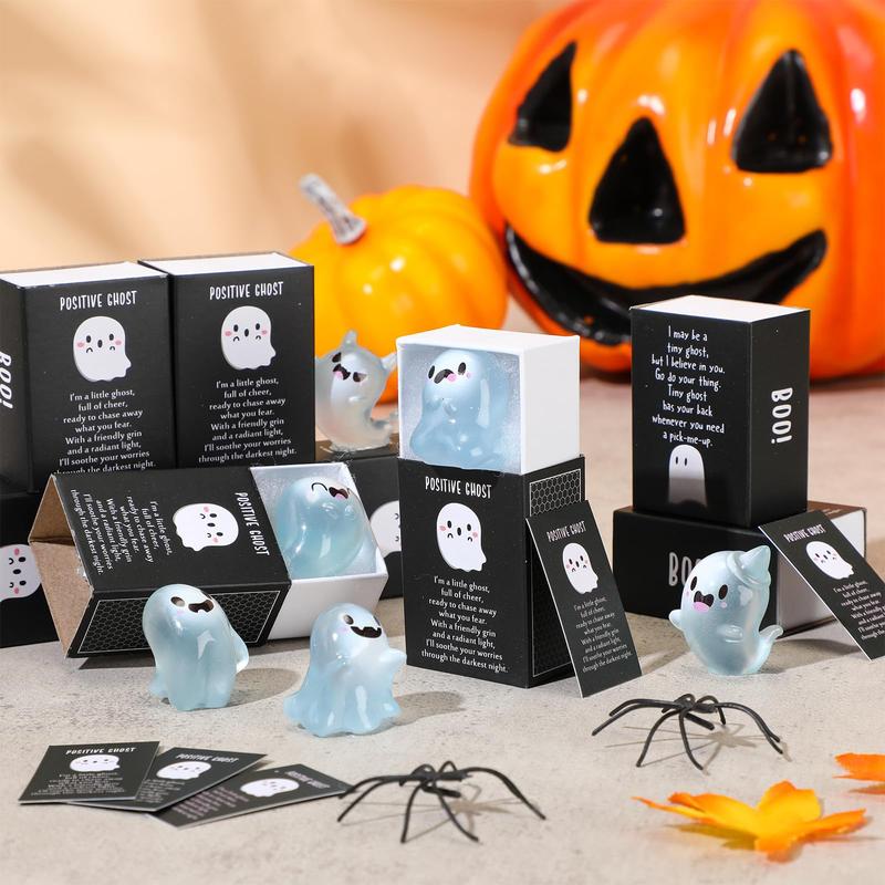 👻 Glow-in-the-Dark Mini Halloween Ghost Figurines