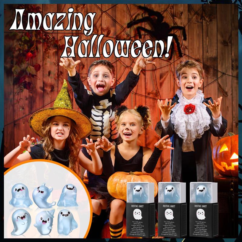 👻 Glow-in-the-Dark Mini Halloween Ghost Figurines