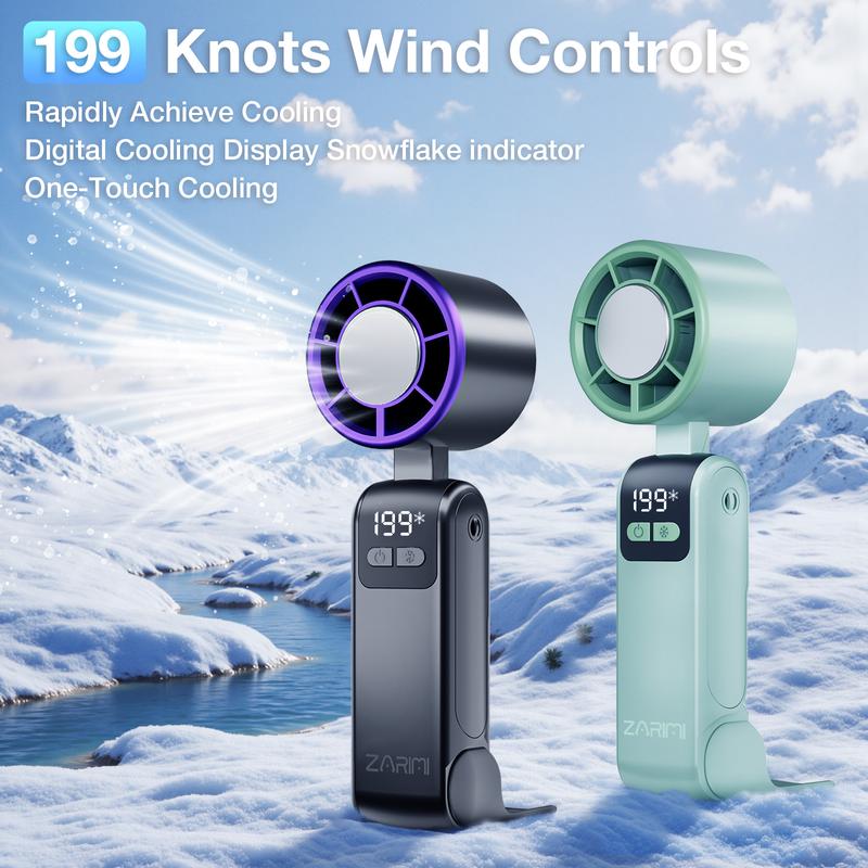 ❄️ Portable Turbo Handheld Fan